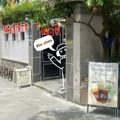 The Qafé entrance